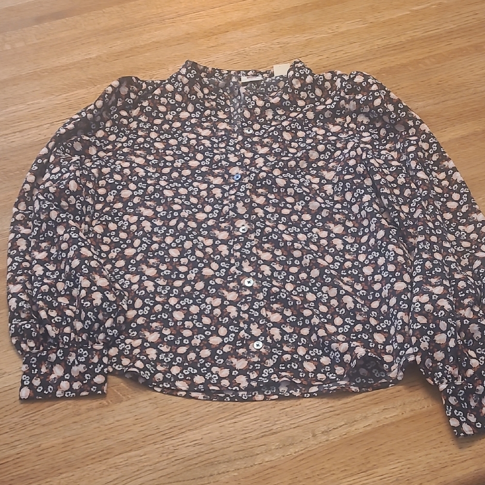 Levi's Black Floral Women's Blouse